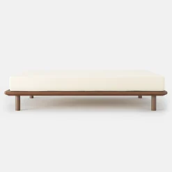 Muji Lit plateforme super king en noyer