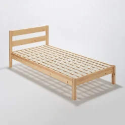 Online Muji Lit simple en pin Tête de lit plateforme simple en chêne