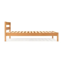 Online Muji Lit super king plaqué en bois d'hévéa