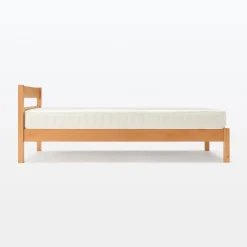 Online Muji Lit super king plaqué en bois d'hévéa