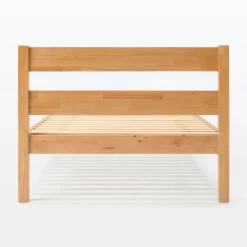 Online Muji Lit super king plaqué en bois d'hévéa