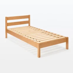 Online Muji Lit super king plaqué en bois d'hévéa