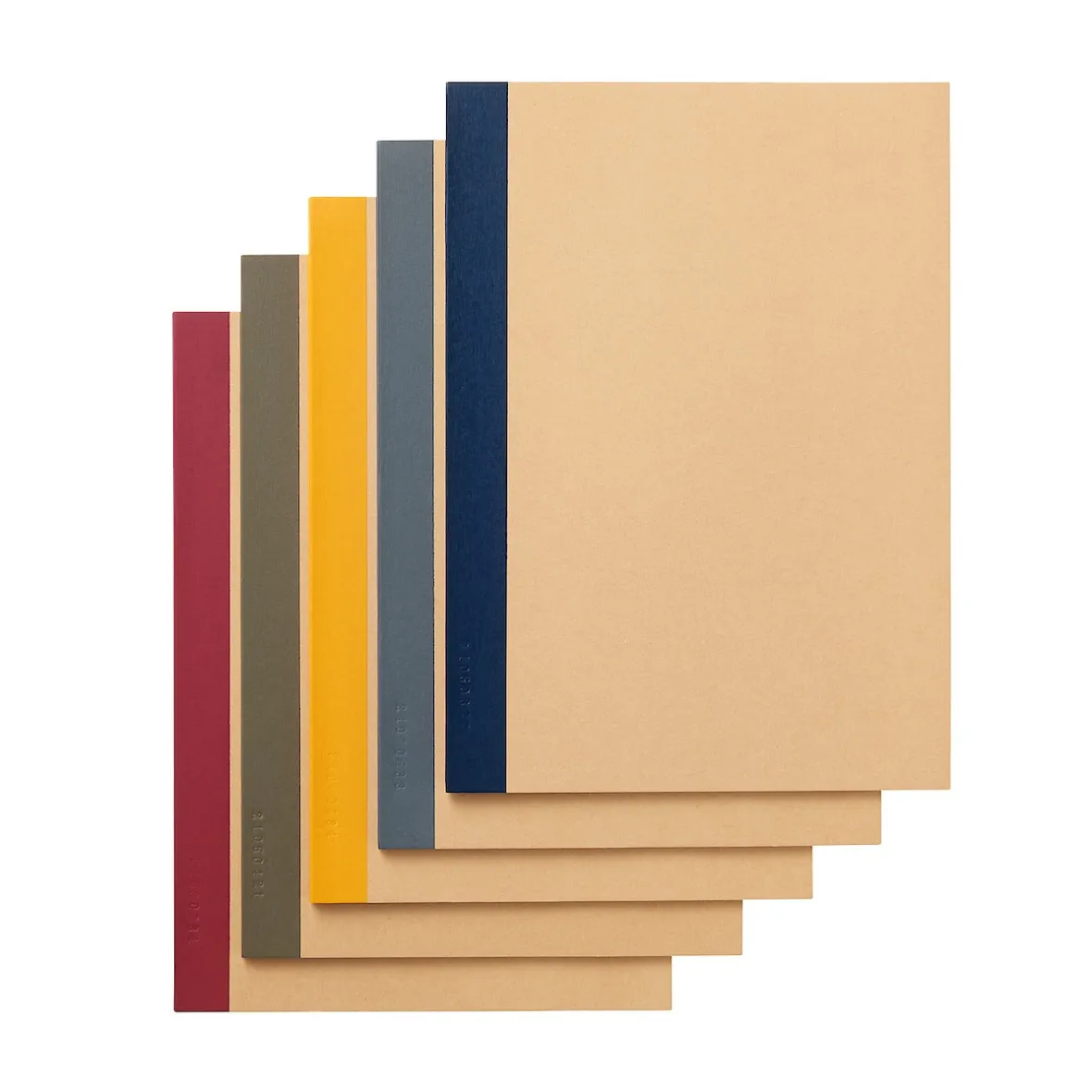 Hot Muji Lot de 5 carnets en papier d`arbres de plantation (B5)