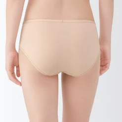 New Muji Lot de 3 culottes de bain en fil recyclé pour femme Abricot