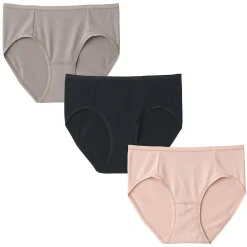 Sale Muji Lot de 3 culottes de bain en fil recyclé pour femme Abricot