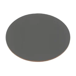 Best Muji Lot de 4 dessous de verre en cuir recyclé, Gris Cendré