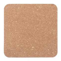 Best Muji Lot de 4 dessous de verre rectangulaires en cuir recyclé, Graphite