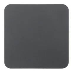 Best Muji Lot de 4 dessous de verre rectangulaires en cuir recyclé, Graphite