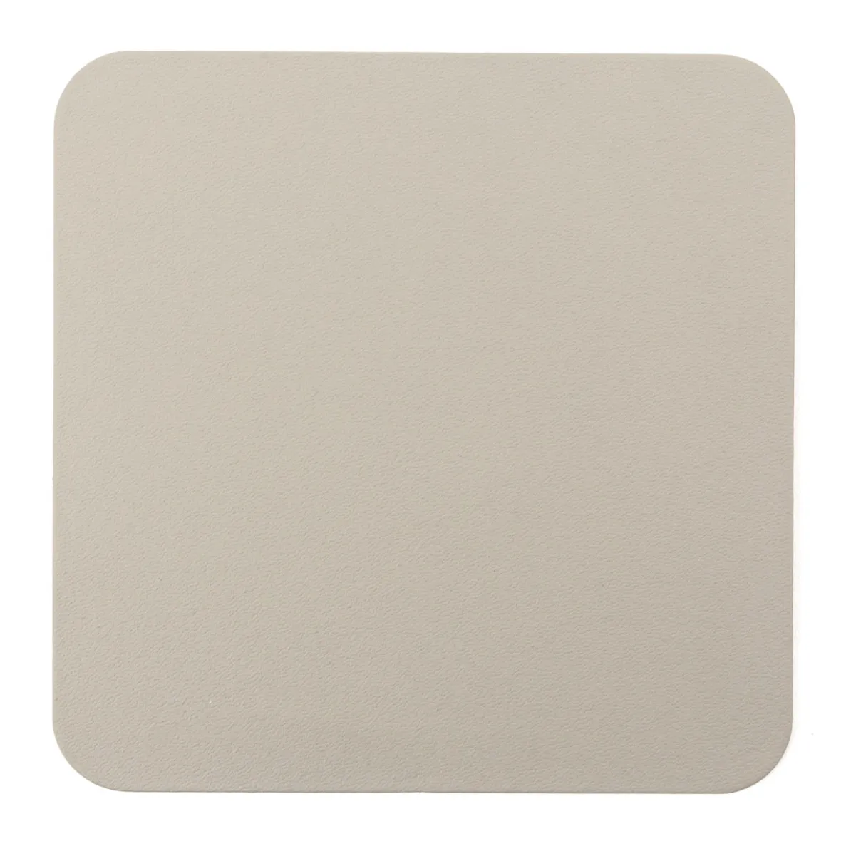 Muji Lot de 4 dessous de verre rectangulaires en cuir recyclé, Gris Cendré