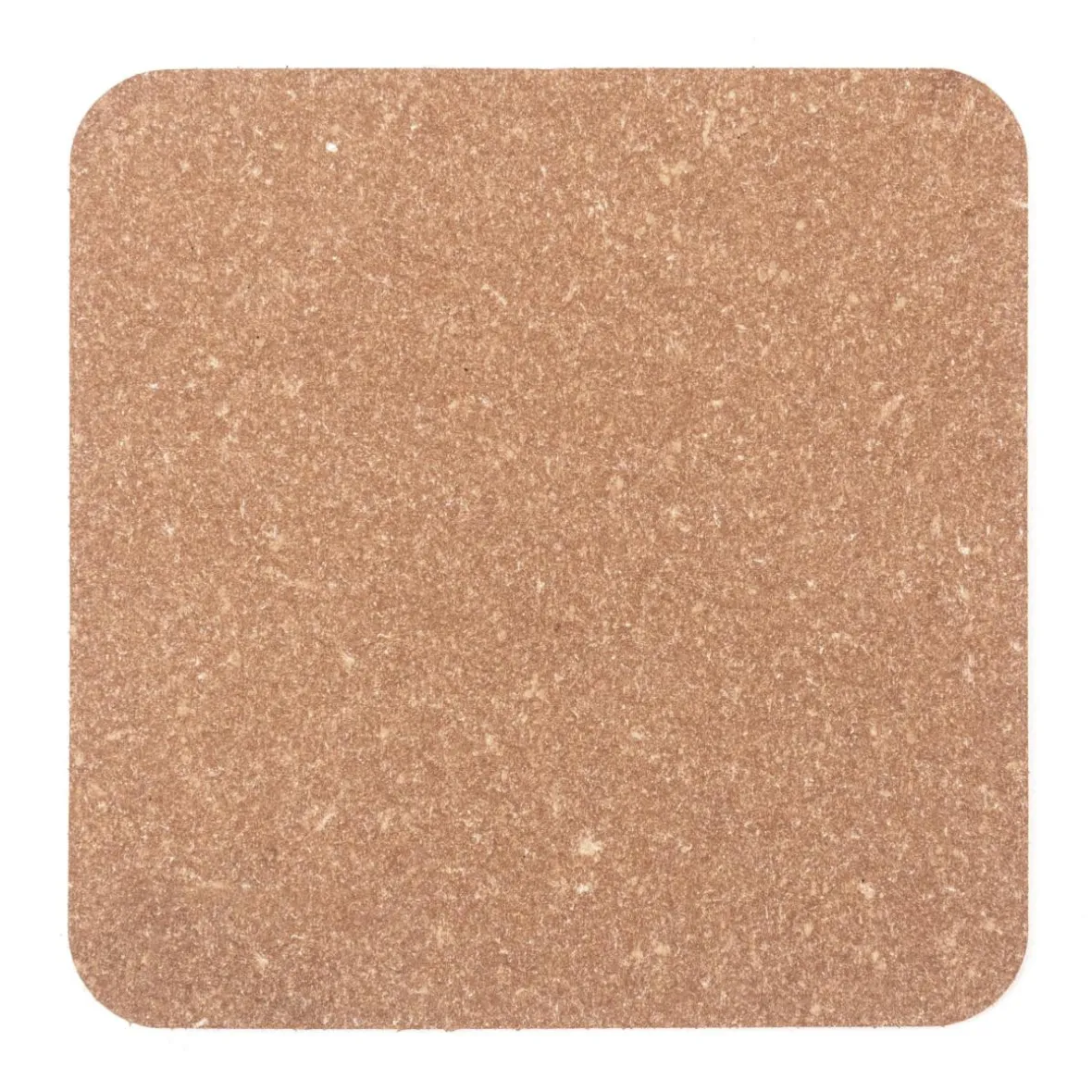 Muji Lot de 4 dessous de verre rectangulaires en cuir recyclé, Gris Cendré