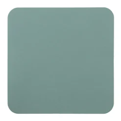 Best Muji Lot de 4 dessous de verre rectangulaires en cuir recyclé, Eukalyptus