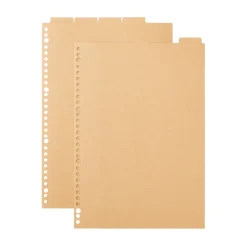 Clearance Muji Lot de 5 intercalaires en kraft A4