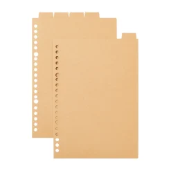 Best Muji Lot de 5 intercalaires en kraft A5