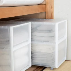 New Muji Lot de 4 roulettes pour boîtes PP