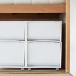 New Muji Lot de 4 roulettes pour boîtes PP