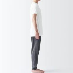 Sale Muji Lot de 2 t‐shirts col rond en coton sans couture latérale pour homme