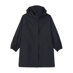 Hot Muji Manteau à capuche amovible déperlant pour femme