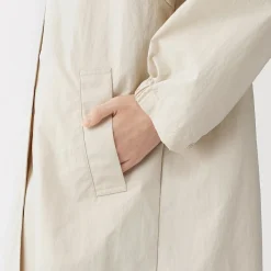 Hot Muji Manteau à capuche amovible déperlant pour femme