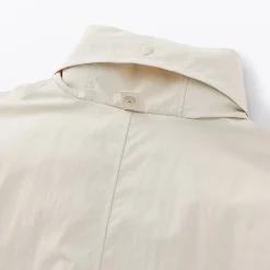 Hot Muji Manteau à capuche amovible déperlant pour femme