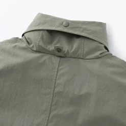 Hot Muji Manteau à capuche amovible déperlant pour femme