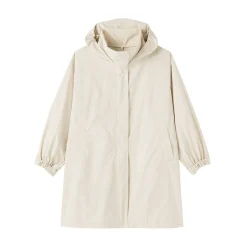 Hot Muji Manteau à capuche amovible déperlant pour femme