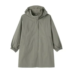 Hot Muji Manteau à capuche amovible déperlant pour femme