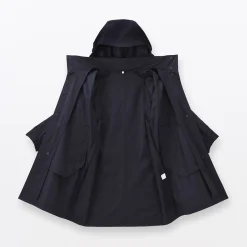 Hot Muji Manteau à capuche amovible déperlant pour femme