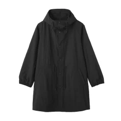 Hot Muji Manteau à capuche en nylon recyclé déperlant pour homme