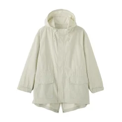 Sale Muji Manteau à capuche en toile de coton léger pour homme