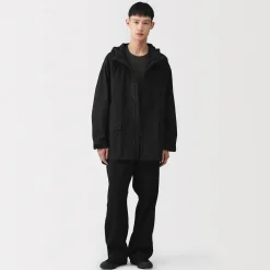 Sale Muji Manteau à capuche en toile de coton léger pour homme