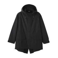 Sale Muji Manteau à capuche en toile de coton léger pour homme