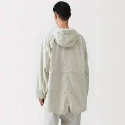 Sale Muji Manteau à capuche en toile de coton léger pour homme