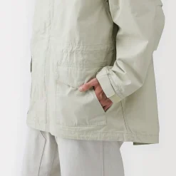 Sale Muji Manteau à capuche en toile de coton léger pour homme