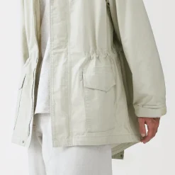 Sale Muji Manteau à capuche en toile de coton léger pour homme
