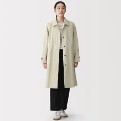 Outlet Muji Manteau à col montant déperlant pour femme