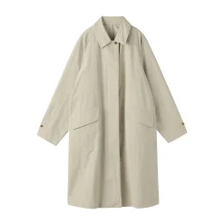 Outlet Muji Manteau à col montant déperlant pour femme