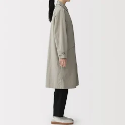 Outlet Muji Manteau à col montant déperlant pour femme