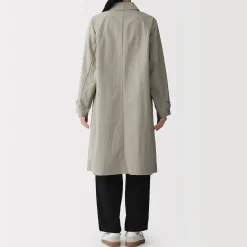 Outlet Muji Manteau à col montant déperlant pour femme