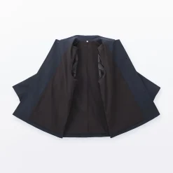 Sale Muji Manteau à col montant déperlant en sergé de coton pour femme