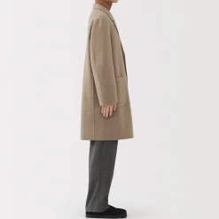 Outlet Muji Manteau Chesterfield en mélange de laine mérinos pour homme