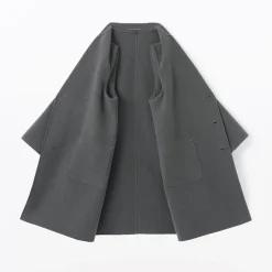 Outlet Muji Manteau Chesterfield en mélange de laine mérinos pour homme