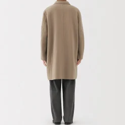 Outlet Muji Manteau Chesterfield en mélange de laine mérinos pour homme