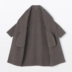 Muji Manteau Chesterfield en mélange de laine mérinos pour femme