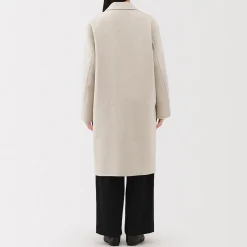 Muji Manteau Chesterfield en mélange de laine mérinos pour femme