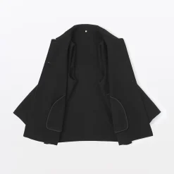 Hot Muji Manteau court en mélange de laine mérinos pour femme