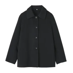 Hot Muji Manteau court en mélange de laine mérinos pour femme