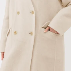 Clearance Muji Manteau croisé en cachemire recyclé pour femme