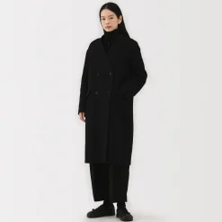 Clearance Muji Manteau croisé en cachemire recyclé pour femme