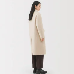 Clearance Muji Manteau croisé en cachemire recyclé pour femme
