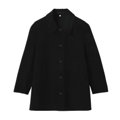 Clearance Muji Manteau droit en cachemire recyclé pour homme